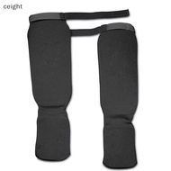 [ceight] Cotton Boxing Shin Guards MMA Instep Ankle Protector Foot Protection TKD Kickboxing Pad Muaythai Training Leg Support Protectors SG