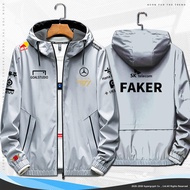 Áo Khoác Thể Thao SKT T1 S14 Finalist Dành Cho Nam Áo Khoác Ngoài Thường Ngày Có Mũ Trùm Đầu Quần Áo