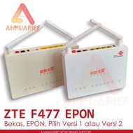 CODE A82N ONT EPON ONU ZTE ZXHN F477 ACCESSORIES WIRELESS WIFI NOT F45 F66 F46 F69 GPON OR XPON
