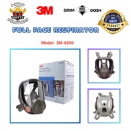3M 6800 Full Face Reusable Respirator Multi Gas Face Mask
