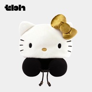 หมอนกันกระแทกแบบมีฮู้ดสำหรับเดินทาง TBH Hello Kitty หมอน U แบบพกพาสำหรับลำคอ หมอนกันกระแทกแบบลำลองสำ