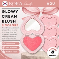 [AOU] Glowy Cream Blush 2.3g – Cream Blush (8 Colors)