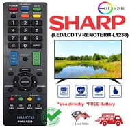 SHARP LED LCD TV REMOTE CONTROL RM-L1238 FOR GB225WJSA GA976WJSA GB217WJN1 GBIOIWJSA GB215WJN1...