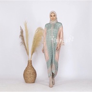 FRASYA BOUTIQUE | Eid Kaftan Gamis Batik Viscose Pastel Ayuan Frasya Boutique