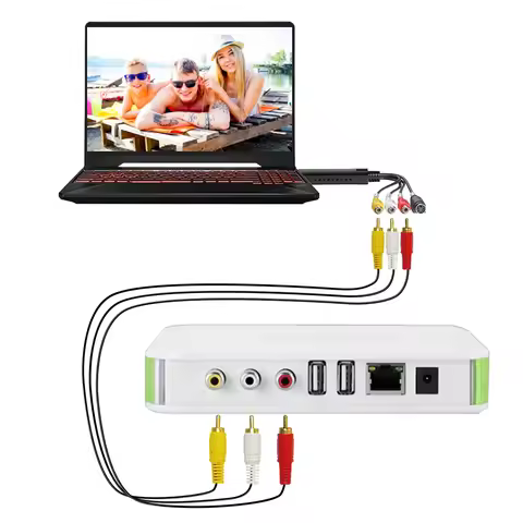 USB 2.0 Video Capture Card VHS VCR TV DVD Audio Capture Adapter Card Video Grabber RCA To USB Video 