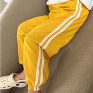 HYS Childrens sweatpants Girls Casual Pants Childrens quick-drying breathable mosquito-proof pants C