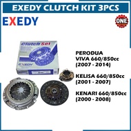 CLUTCH KIT 3PCS EXEDY PERODUA VIVA 660/850cc KELISA 660/850cc KENARI 660/850cc