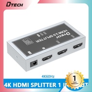 DTECH HDMI Splitter 1x2 HD 3840*2160p@60hz HDR DEID 2.0 4K Splitter HDMI DT-7212