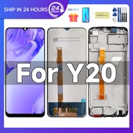 6.51" Original For VIVO Y20 V2029 / Y20i V2027 V2032 LCD Display Touch Screen With Frame Digitizer A