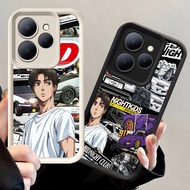 A-39 Initial D Case for Infinix Smart HOT 40i 30i 30 9 40 8 Pro HD Plus Black White