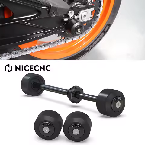 For KTM 390 Adventure R X 390 Enduro R SMCR 2025 250 390 Duke 2024-2025 Front Axle Crash Block Rear 