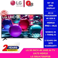 LG 50" 4K SMART TV 50UA7350PSB (2025) – HDR, AI, webOS, 2Y Warranty