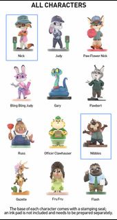 優獸大都會  Zootopia Popmart Nick& Nibbles