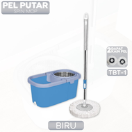 ( DTG ) Spin Mop Alat Pel Lantai Kain Pel Alat Pembersih Praktis Pel-pelan Otomatis