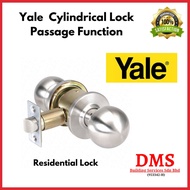 TOMBOL Yale Cylindrical Passage Lock Door Knob Set Satin St Steel/ Door Lock/Door Button