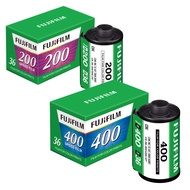 Fujifilm C200/C400 35mm Color Negative Film Roll w/ 36 Exposures Shot for Point & Shoot Photography