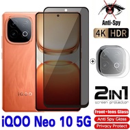 2in1 Full Anti PRIVACY Film For iQOO Neo 10 5G Neo10 IQOON Neo10 iQOO Neo 10 5G 2025 Tempered glass 