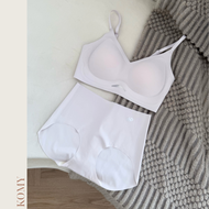 【BELI 1 SET PERCUMA 1 SET】KOMY ANGEL COLLECTION/ 24 HRS SEAMLESS BRA SET/ WIRELESS PUSH UP BRA/ PREM