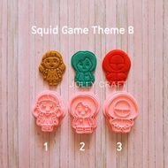 Cookie cutter SQUID GAME THEME B 1, 2, 3 (choose 1 motif)