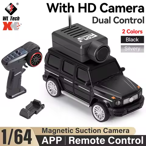 WLtoys RC Cars 1:64 Mini 6406 6406C HD Camera Car 120° Wide Angle 2.4G 720P Dual Control