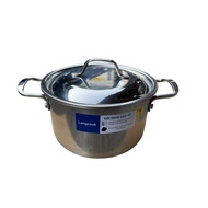 Longcook Stainless Steel Pot 16 / 18 / 20 / 22 / 24 / 26 / 28 / 30 / 32cm High-End Can Be Used Induction Hob