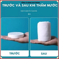 (COMBO of 5) GREEN COMPRESSED BATH TOWEL 73G - Thick Cotton, Fast Water Absorption