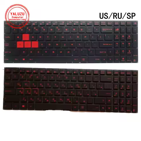 US/RU/SP English NEW Laptop Keyboard For ASUS ZX60 ZX60V ZX60VM S7V/VM/VT S5V/VS/VT/VM FX502 FX60 FZ