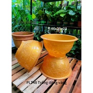 PLT48 pot Gold copperClear, thick, luxurious - Phuong Thao Garden