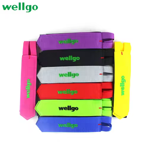 1 pair Wellgo Nylon Bicycle Pedal Straps MTB Toe Clip Strap Belt Mountain Road Bike Pedal Tape Fixed
