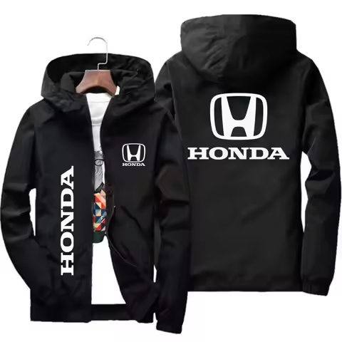 2025 Honda Logo Racing Team Autumn Jacket Men's and Women's Windproof Sportswear Outdoor Fashion Cyc