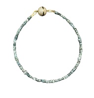 สร้อยข้อมือเจียระไนเพชรธรรมชาติ “รอยัลบลู”Natural diamond uncut bracelet.”royal blue”