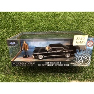 Jada Toys Metals Hollywood Rides Supernatural Dean Winchester & 1967 Chevrolet Impala SS Sport Sedan