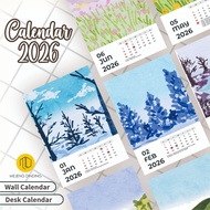 2026 Aesthetic Calendar Weather Motif Season 3 - 2026 Wall Calendar - 2026 Desk Calendar - 2026 Desk