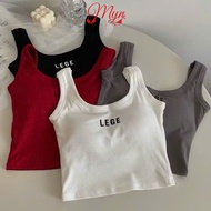 Women's multi-purpose crop top Bra B 613 cotton with foam padding, youthful and dynamic