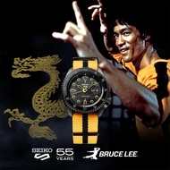 นาฬิกาข้อมือผู้ชาย Seiko 5 Sports Bruce Lee Limited Edition Automatic รุ่น SRPK39K1 ขนาดตัวเรือน 42.5 มม. สายหนัง Calfskin สีดำ (แถมสายนาโต้) สำรองพลังงานได้ถึง 41 ชั่วโมง