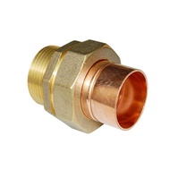 Brass 2" BSPP Male/Female Threaded + 54mm Copper Fitting Straight Union Nut Socket Welding Pipe Conn