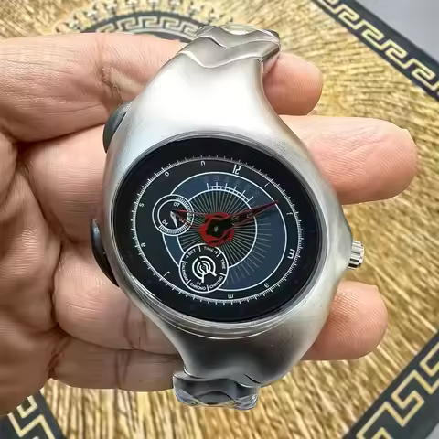 Fashionable Creative Vintage Alien y2k Original Quartz Watch Twisted Design Watches For Man Reloj ча