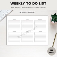 [PDF] Weekly To Do List Planner Template Printable Planner PDF