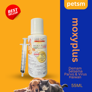 Moxyplus - Cat Flu & Parvo Fever Medicine Fast & Effective - 55ml