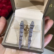 Full Diamond Snake Earrings Ear Pat Movable Joint Design U9B3
