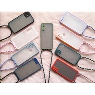 Hybrid Lanyard Softcase Iphone 6 7 8 Samsung A20 A50 Oppo F9 A53 Vivo