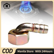 Brass Gas Stove Connector 90-Degree Inner Thread Elbow Universal Swivel