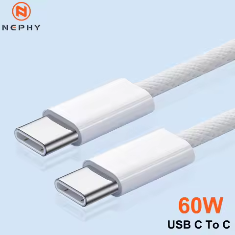 Fast charge USB Type C To C Cable For iPhone 15 16 17 Pro Max iPad Apple Watch Samsung Data Charger 