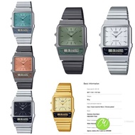 [OFFICIAL CASIO WARRANTY] CASIO AQ-800 SERIES ANADIGIT STAINLESS STEEL BAND UNISEX WATCH MODEL