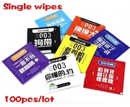 100 Piece/lot Customizable Printed Logo Advertisement Wipe Disposable Mini Small Package hand clean 