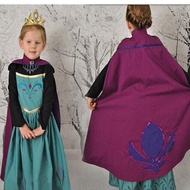 Halloween Costume Frozen anna Princess Dress anna Dress Girls Long-Sleeved Dress Halloween Children'