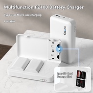 Selens Sony NP-FZ100 Dual Charger Camera Battery Charging Box for Sony A9 A7RV A7III A7RIII A7SIII A