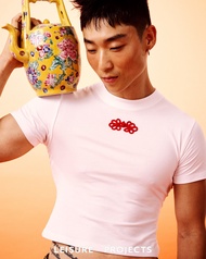 (LEISURE PROJECTS) BUTTERYFLY BABY TEE เสื้อยืดทรงBABY TEE พอดีตัว