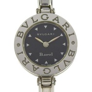 Pre-owned BVLGARI Bzero1 BZ22S stainless steel quartz watch with analog display and black dial for w
