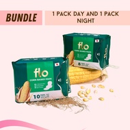 FLO CORN BASED PADS DAY & NIGHT BUNDLE (1DAY USE +1 NIGHT USE)